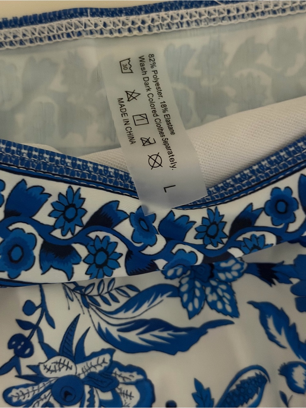 Women's Blue Floral Underwire Bikini Set - Picture 6 of 8